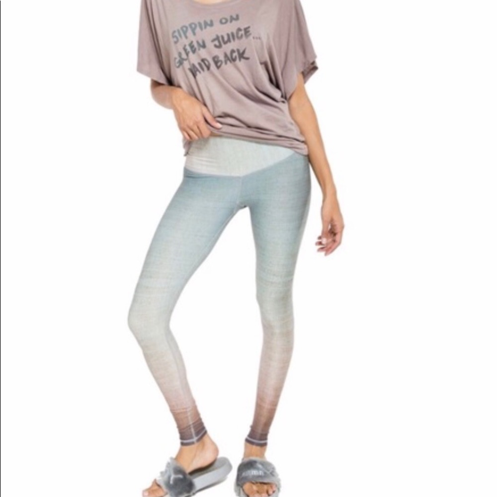 Niyama Sol Moroccan Mint Barefoot Leggings